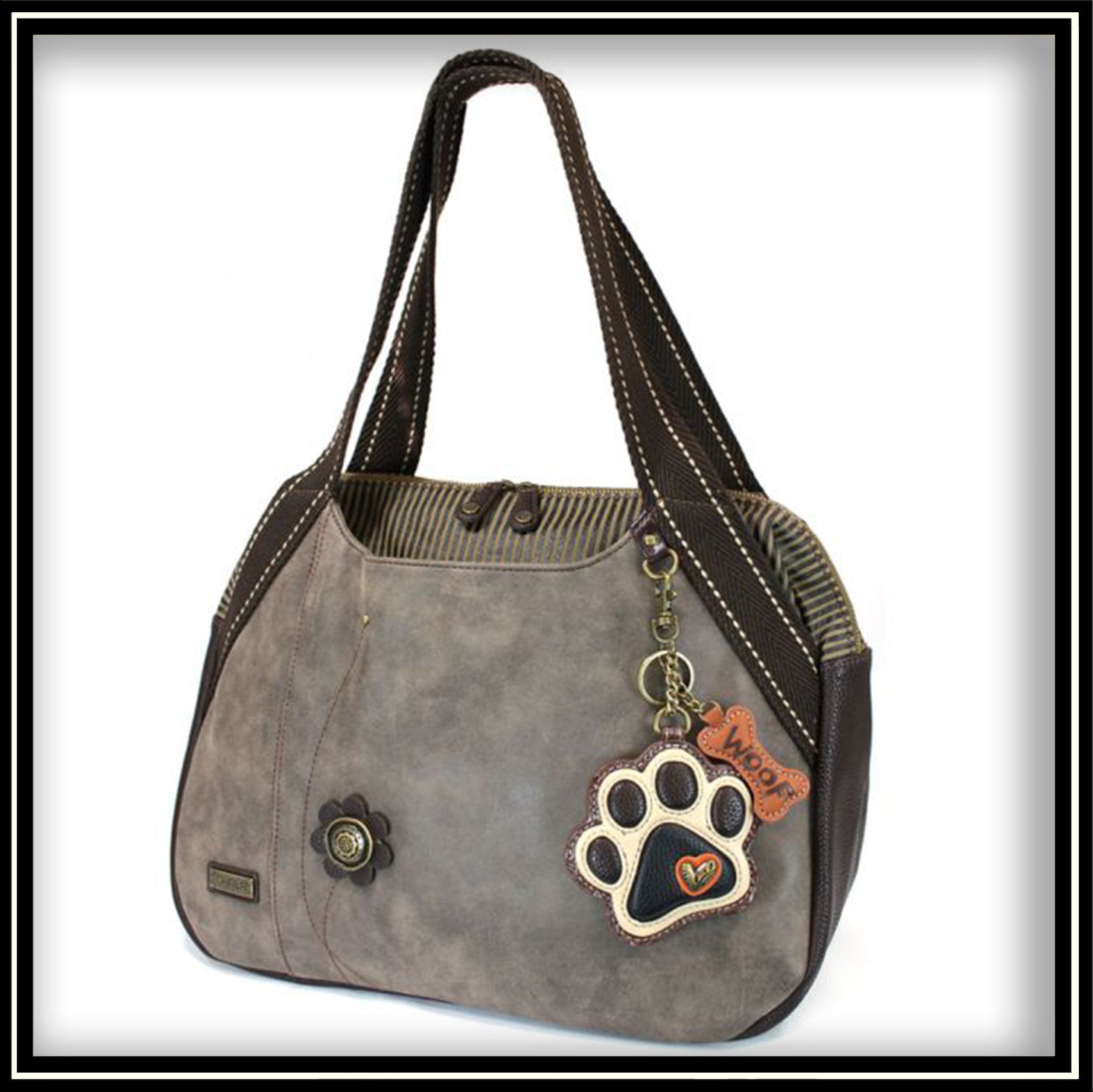 Paw Print Purse, Black White Cat Dog Pet Pattern Cute Small Shoulder Bag  High Grade PU Leather Women Designer Handbag - Etsy Israel